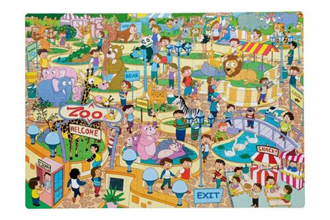 Majestic Book Club At The Zoo Fun and Educational Floor Puzzle – The ...
