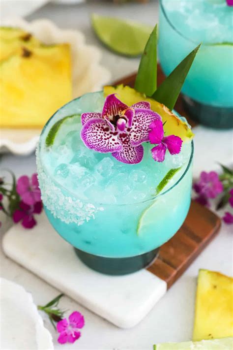 Virgin Blue Hawaiian Mocktail (Non-Alcoholic Recipe!)