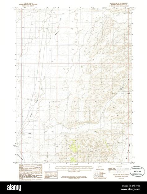 WY Boars Tusk SW 338579 1986 24000 Restoration Stock Photo - Alamy