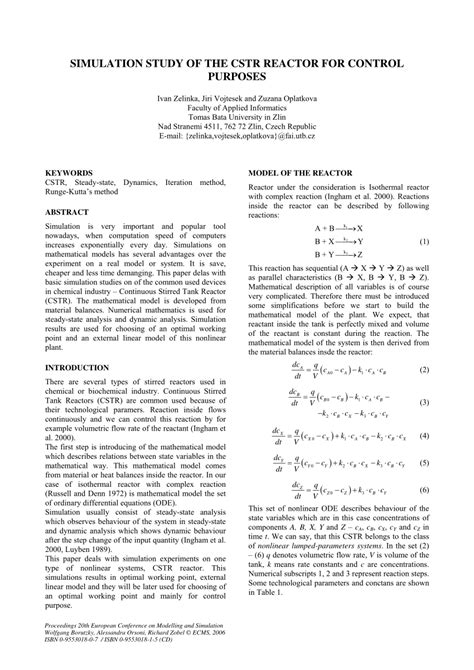 Cstr Reactor Simulation Using Aspen Plus 的图像结果