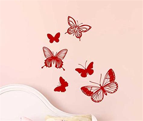 Asian Paints Wall-Ons, Intricate Butterflies Decal, PVC Vinyl ...
