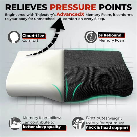 Ultimate Bed Pillow with AdvancedX Orthopedic Memory Foam - – Trajectory