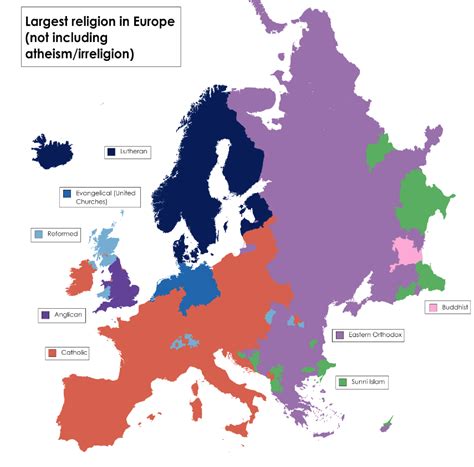 Religion Map of Europe 的图像结果
