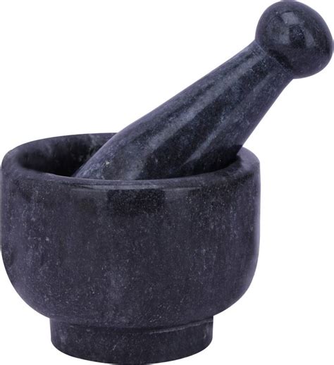 Rao Black Marble Mortar and Pestle Set/Kharal/Idi Kallu/Khal Musal/Imam ...