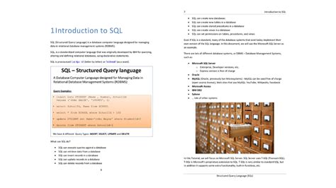 Image result for Basic SQL Tutorial PDF