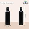 MYOC Empty Black HDPE Bottle with Disc Flip Top Cap Refillable Reusable ...