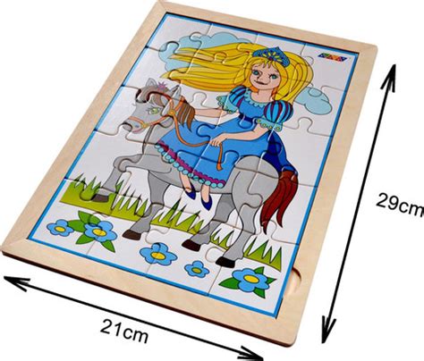 Kidken Princesses Jigsaw Puzzle with colouring sheet - Princesses ...