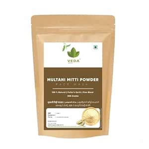 VEDA Multani Mitti Powder - 200 Grams | Natural Fuller's Earth for soft ...