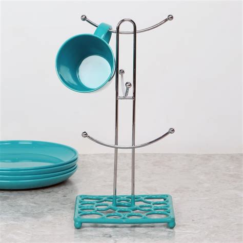 Buy Sarina Chromeware Mug Tree from Home Centre at just INR 495.0