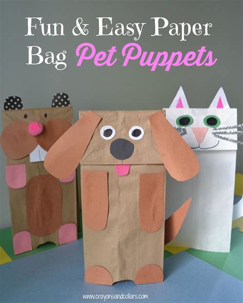 Easy Paper Bag Puppets You Can Make With Household Items | Kid ...