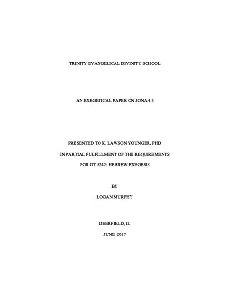 Image result for Exegetical Paper Examples