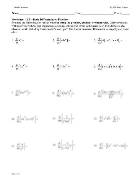 Image result for Calculus Basic Worksheet
