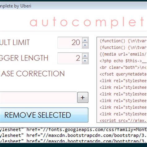 AutoComplete Feature 的图像结果