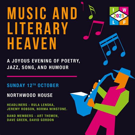 MUSIC AND LITERARY HEAVEN, Northwood House, Cowes, 12 October 2025 ...