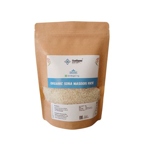ORGANIC SONA MASOORI RICE – ANTIQUE AYURVEDA