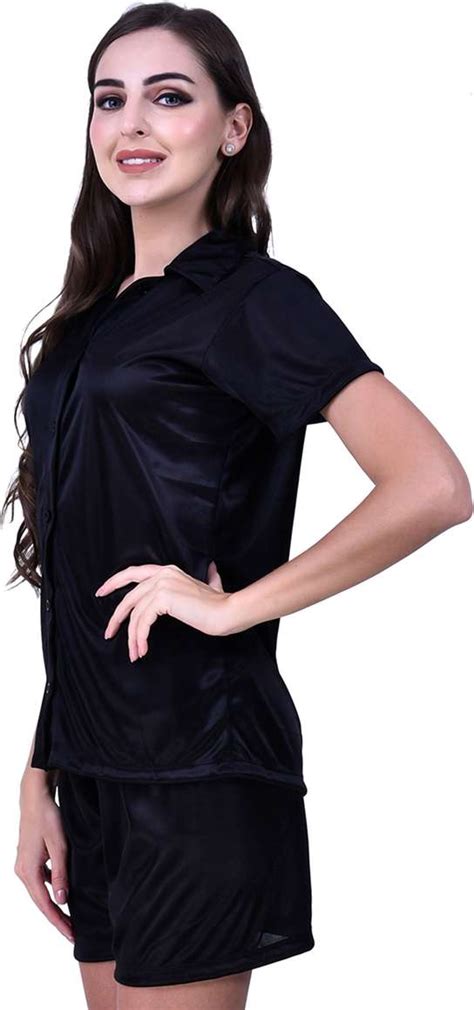 You Forever Women Solid Black Night Suit Set Price in India - Buy You ...