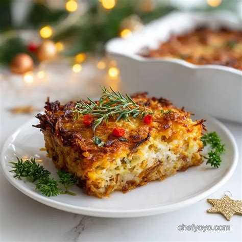 Christmas Breakfast Casserole: Make-Ahead Recipe - ChefYoyo