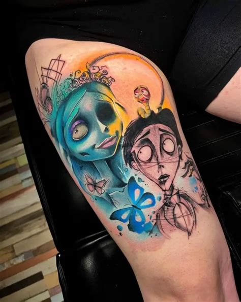 Image result for Tim Burton Corpse Bride Tattoo Stencils