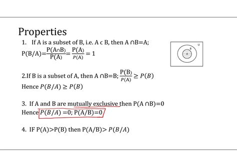 Image result for Conditional Probability Properties