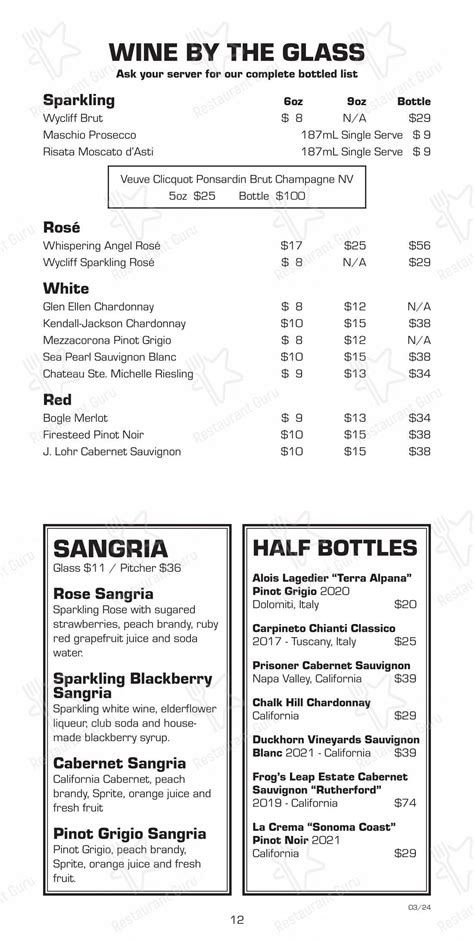 Menu at Brick Alley Pub & Restaurant, Newport