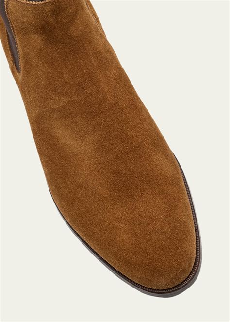 Ralph Lauren Purple Label Men's Grantly Suede Chelsea Boots - Bergdorf ...