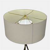 West Elm Modern Tripod Floor Lamp with Drum Shade