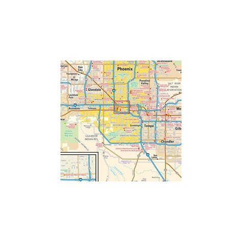 GlobeTurner Globe Turner Phoenix, Arizona Wall Map, Small - India | Ubuy