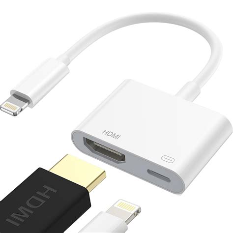 Amazon.com: Lightning to HDMI Adapter [Apple MFi Certified] HDMI ...