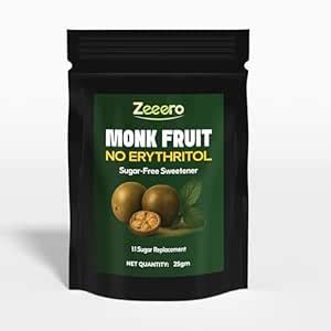 Zeeero Monk Fruit Sweetener without erythritol | Monkfruit Sweetener ...