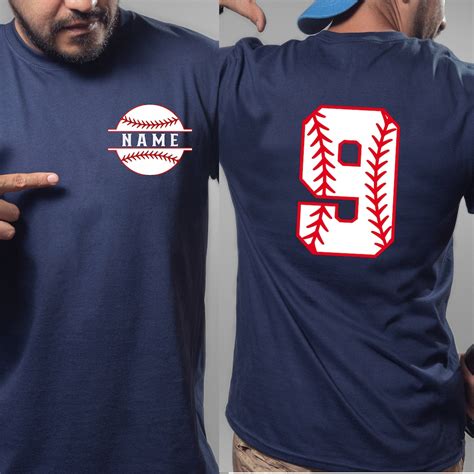 Name and Numbered Baseball T Shirt, Custom Baseball Tee, Game Day Shirt ...