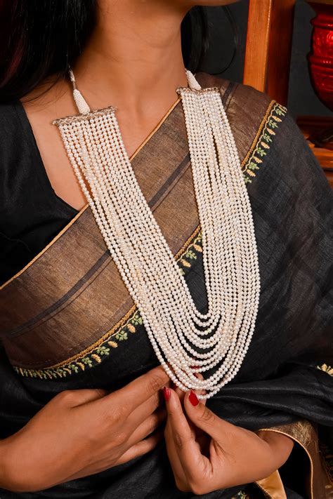 "Multilayered Pearl Necklace – Timeless-elegance, Pearls | Totapari"