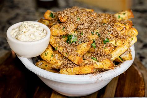 Parmesan Truffle Fries with Garlic Truffle Aioli Recipe | Old World ...