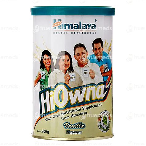 Himalaya Hiowna Vanilla Flavour Powder 200 Gm - Uses, Side Effects ...
