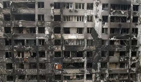 Russian invasion leaves trail of destruction across Ukraine; see pics ...