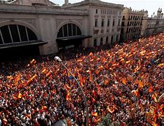 Image result for 40,000 march in Spain