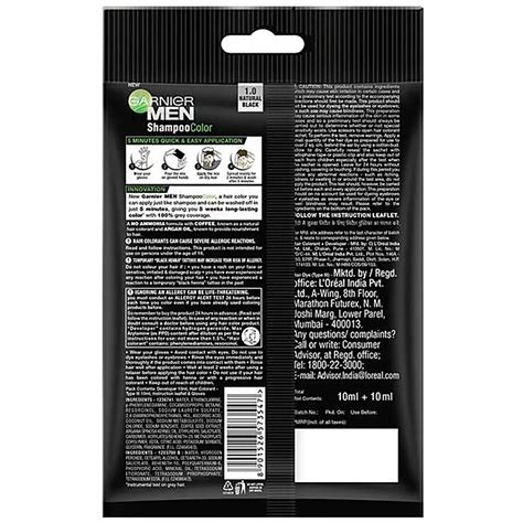 Garnier Men Shampoo Colour – Shade 1 Natural Black