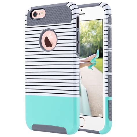 ULAK iPhone 6s Case Dual Layer Hybrid Shield TPU + PC Hard Back Case ...