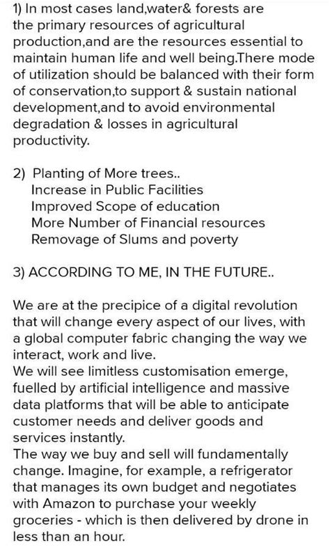 Visualize the future 1.Using observations you make in various ...