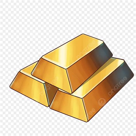 Golden Bar Hd Transparent, Golden Gold Bar Decoration Illustration ...