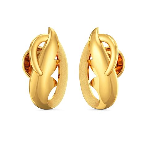 Joyalukkas 22KT Yellow Gold Stud Earrings for Girls : Amazon.in: Jewellery