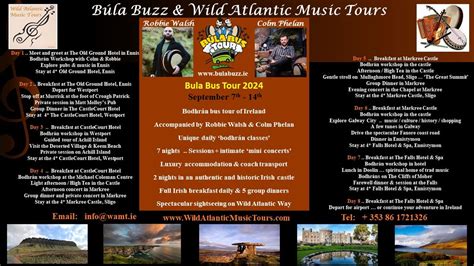 Búla Bus Tour, September 2024, County Clare, Ireland, Ennis, 7 ...