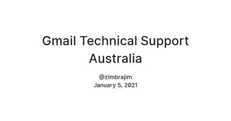 Gmail Technical Support Australia — Teletype