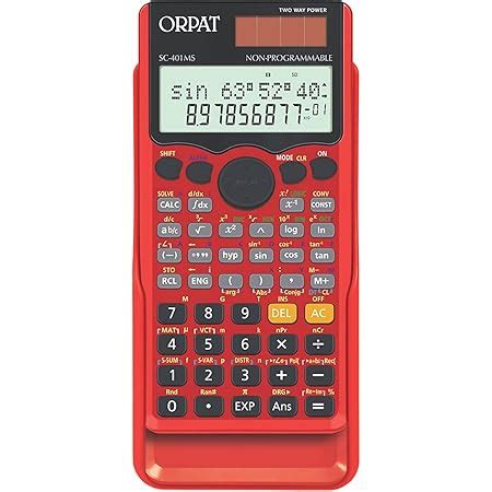 Orpat Scientific Desktop Calculators SC-401 MS Empire RED : Amazon.in ...