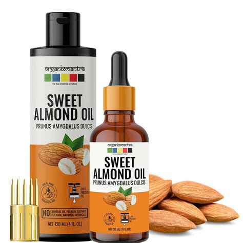 Sweet Almond Oil Organic Cold Pressed Oil - Organix Mantra