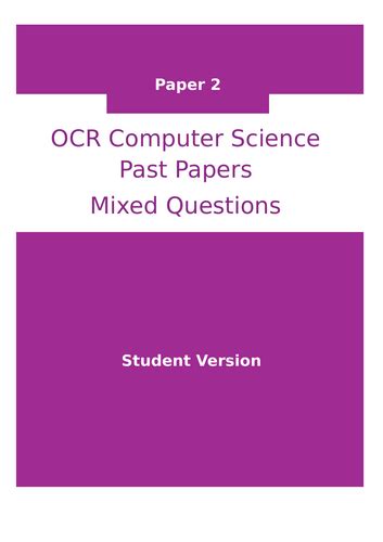 Image result for OCR Computer Science Paper 2