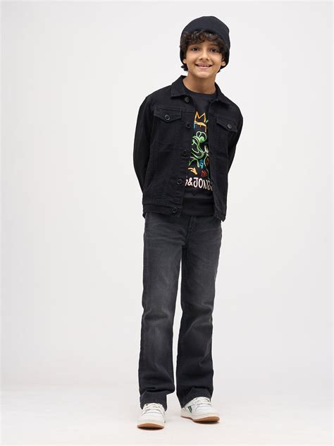 Buy Boys Printed Cotton T-shirt - Black for Kids Online at Jack&Jones ...