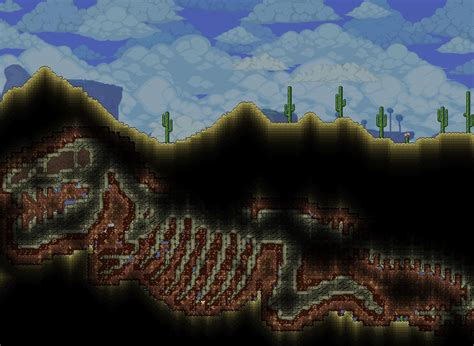 Prehistoric fossil waiting to be uncovered : r/Terraria