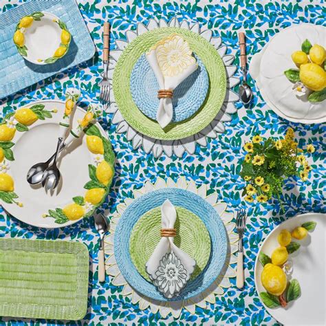 Blue Wicker Ceramic Charger Plate – plateandpeonie