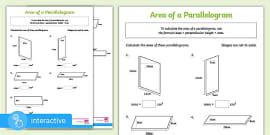 👉 Interactive PDF Y6 White Rose Maths: Area of a Triangle (3)