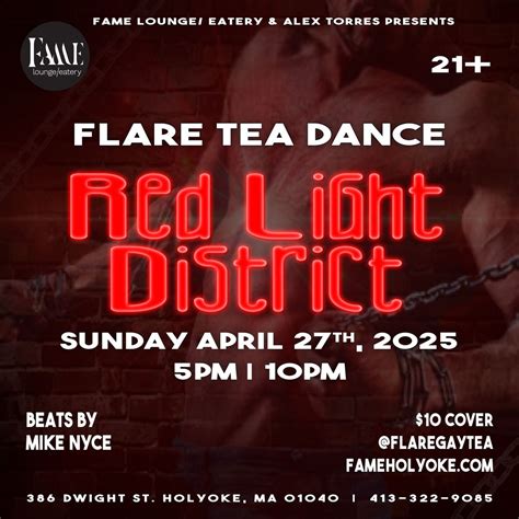 Flare Tea Dance: Red Light District @ Fame Lounge/ Eatery , Fame Lounge ...
